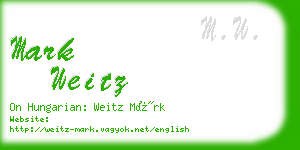 mark weitz business card